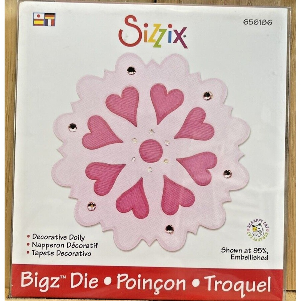 Sizzix Bigz Decorative Doily die #656186 Retail $19.99 Cuts Fabric, RETIRED